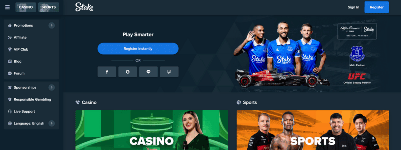 stake casino screenshot